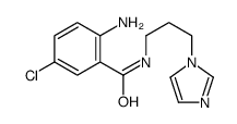 2-amino-5-chloro-N-(3-imidazol-1-ylpropyl)benzamide结构式