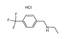 Ethyl-(4-trifluoromethyl-benzyl)-amine; hydrochloride Structure