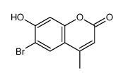 6-bromo-7-hydroxy-4-methylchromen-2-one Structure