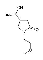 1-(2-甲氧基乙基)-5-氧代-3-吡咯烷羧酰胺结构式