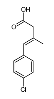 (E)-4-(4-chlorophenyl)-3-methylbut-3-enoic acid结构式