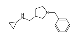 1-(Phenylmethyl)-N-cyclopropyl-3-pyrrolidine-methanamine结构式