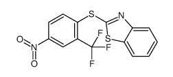 2-[4-nitro-2-(trifluoromethyl)phenyl]sulfanyl-1,3-benzothiazole结构式