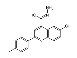 6-chloro-2-(4-methylphenyl)quinoline-4-carbohydrazide Structure