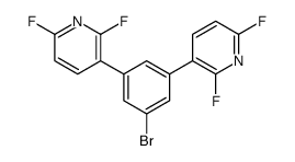 3-[3-bromo-5-(2,6-difluoropyridin-3-yl)phenyl]-2,6-difluoropyridine结构式