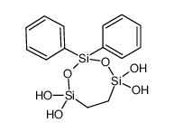 4,4,7,7-tetrahydroxy-2,2-diphenyl-1,3,2,4,7-dioxatrisilepane结构式