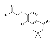 4-羧基甲基磺酰基-3-氯-苯甲酸 叔丁酯结构式