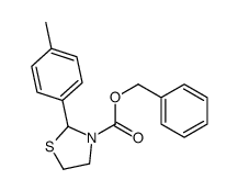 benzyl 2-(4-methylphenyl)-1,3-thiazolidine-3-carboxylate Structure