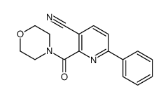 2-(morpholine-4-carbonyl)-6-phenylpyridine-3-carbonitrile Structure