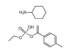cyclohexylammonium α-(p-tolyl)vinyl ethyl phosphate结构式