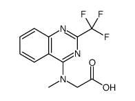 Glycine, N-methyl-N-[2-(trifluoromethyl)-4-quinazolinyl] Structure