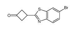 3-(6-溴苯并噻唑-2-基)环丁烷酮结构式