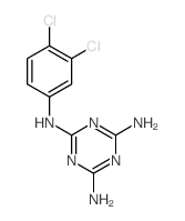 N2-(3,4-dichlorophenyl)-1,3,5-triazine-2,4,6-triamine结构式