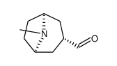 8-Azabicyclo[3.2.1]octane-3-carboxaldehyde, 8-methyl-, exo- (9CI) Structure