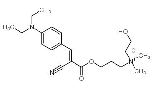 [3-[[2-cyano-3-[4-(diethylamino)phenyl]-1-oxoallyl]oxy]propyl](2-hydroxyethyl)dimethylammonium chloride picture