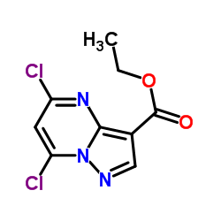 ETHYL 5,7-DICHLOROPYRAZOLO[1,5-A]PYRIMIDINE-3-CARBOXYLATE Structure