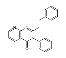 3-Phenyl-2-((E)-styryl)-3H-pyrido[2,3-d]pyrimidin-4-one Structure