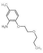 5-Methyl-2-(2-propoxyethoxy)aniline Structure