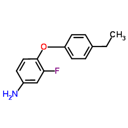 4-(4-Ethylphenoxy)-3-fluoroaniline结构式