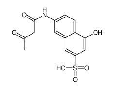 4-hydroxy-7-(3-oxobutanoylamino)naphthalene-2-sulfonic acid结构式