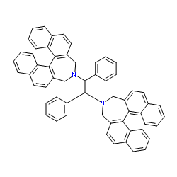 (11bS,11'bS)-4,4'-[(1R,2R)-1,2-二苯基-1,2-乙二基]-双[4,5-二氢-H-联萘并[2,1-c:1',2'-e]氮杂卓结构式