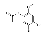 1-acetoxy-4,5-dibromo-2-methoxy-benzene Structure