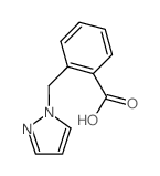 2-Pyrazol-1-ylmethyl-benzoic acid Structure