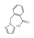 2-Pyrazol-1-ylmethyl-benzoic acid结构式