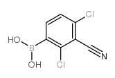 2,4-Dichloro-3-cyanophenylboronic acid Structure