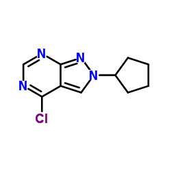 4-Chloro-2-cyclopentyl-2H-pyrazolo[3,4-d]pyrimidine Structure