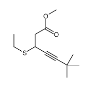 methyl 3-ethylsulfanyl-6,6-dimethylhept-4-ynoate Structure