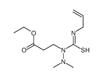 ethyl 3-[dimethylamino(prop-2-enylcarbamothioyl)amino]propanoate结构式