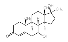 (7R,8R,9S,10R,13S,14S,17S)-7,17-dihydroxy-10,13,17-trimethyl-2,6,7,8,9,11,12,14,15,16-decahydro-1H-cyclopenta[a]phenanthren-3-one Structure