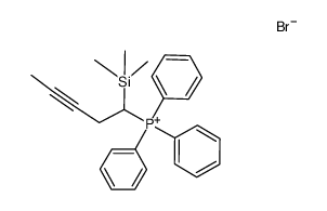 triphenyl(1-(trimethylsilyl)pent-3-yn-1-yl)phosphonium bromide结构式