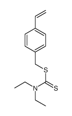(4-ethenylphenyl)methyl N,N-diethylcarbamodithioate结构式