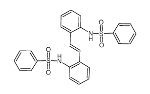 (E)-N,N'-[2,2'-(ethene-1,2-diyl)bis(2,1-phenylene)]dibenzenesulfonamide Structure