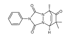 1,11,11-Trimethyl-4-phenyl-2,4,6-triazatricyclo<5.2.2.02,6>undec-8-en-3,5,10-trion Structure