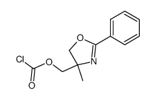 4-chlorocarbonyloxymethyl-4-methyl-2-phenyl-4,5-dihydro-oxazole Structure