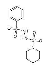 N-benzenesulfonyl-N'-(piperidine-1-sulfonyl)-hydrazine结构式