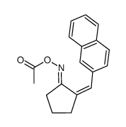 2-(2-naphthylmethylene)cyclopentanone O-acetyloxime Structure