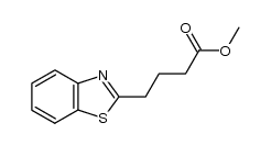 4-benzothiazol-2-yl-butyric acid methyl ester结构式