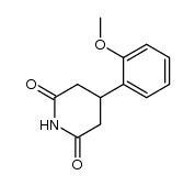 3-(2-Methoxy-phenyl)-glutarsaeureimid Structure