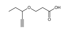 3-(1-ethyl-prop-2-ynyloxy)-propionic acid结构式