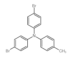 N,N-双(4-溴苯基)-4-甲基苯胺结构式