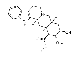 18-hydroxy-17-methoxy-yohimbane-16-carboxylic acid methyl ester结构式