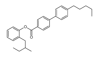 4'-Pentyl-(1,1'-biphenyl)-4-carboxylic acid, 4-(2-methylbutyl)phenyl ester Structure