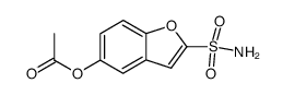 5-acetoxybenzofuran-2-sulfonamide Structure