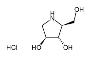 1,4-Dideoxy-1,4-imino-L-arabinitol HCl结构式