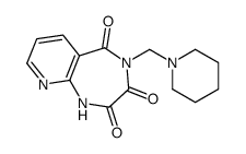 4-(piperidin-1-ylmethyl)-1H-pyrido[2,3-e][1,4]diazepine-2,3,5-trione结构式