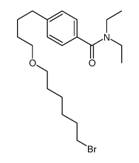 4-[4-(6-bromohexoxy)butyl]-N,N-diethylbenzamide结构式